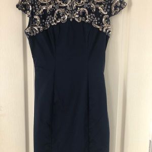 French connection dress FCUK navy blue formal holiday